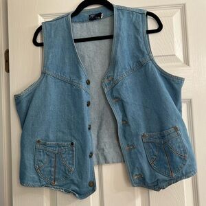 Thrifted Denim Vest